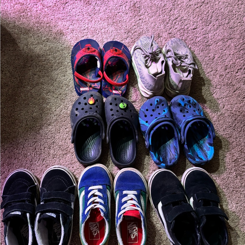 Vans Kids Black and White Sneakers Bundle